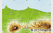 Physical Map of Kab. Pemalang