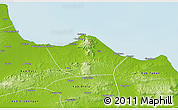 Physical 3D Map of Kab. Rembang