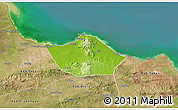 Physical 3D Map of Kab. Rembang, satellite outside