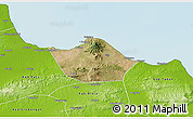 Satellite 3D Map of Kab. Rembang, physical outside