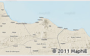 Shaded Relief 3D Map of Kab. Rembang