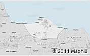 Silver Style 3D Map of Kab. Rembang