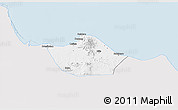 Silver Style 3D Map of Kab. Rembang, single color outside