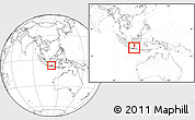 Blank Location Map of Kab. Rembang, highlighted country, highlighted parent region, within the entire country