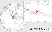 Blank Location Map of Kab. Rembang, highlighted parent region