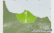 Physical Map of Kab. Rembang, semi-desaturated