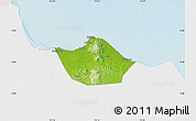 Physical Map of Kab. Rembang, single color outside