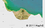 Satellite Map of Kab. Rembang, single color outside