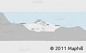 Gray Panoramic Map of Kab. Rembang, single color outside