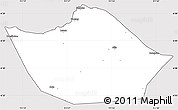 Silver Style Simple Map of Kab. Rembang, cropped outside