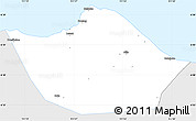 Silver Style Simple Map of Kab. Rembang, single color outside