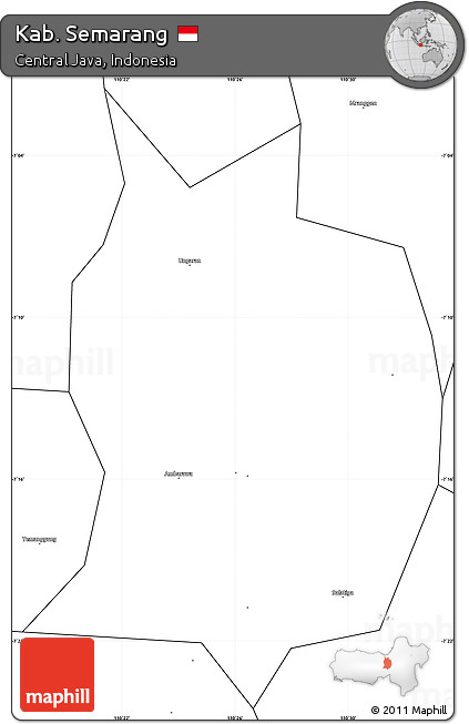 Blank Simple Map of Kab. Semarang