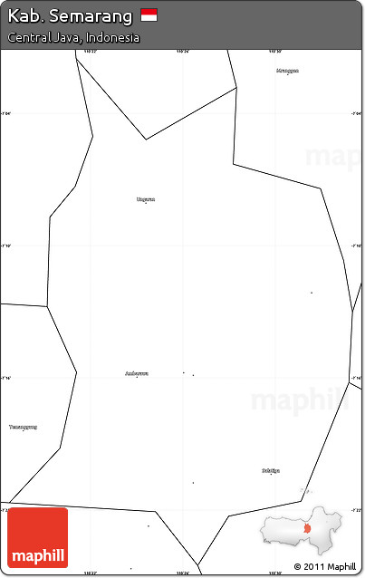 Blank Simple Map of Kab. Semarang