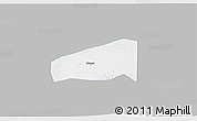 Gray 3D Map of Kab. Sragen, single color outside