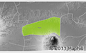 Physical 3D Map of Kab. Sragen, desaturated