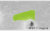 Physical 3D Map of Kab. Sragen, lighten, desaturated