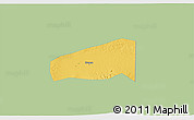 Savanna Style 3D Map of Kab. Sragen, single color outside