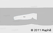 Gray Panoramic Map of Kab. Sragen, single color outside