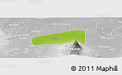 Physical Panoramic Map of Kab. Sragen, lighten, desaturated