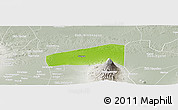 Physical Panoramic Map of Kab. Sragen, lighten, semi-desaturated