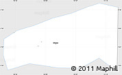 Silver Style Simple Map of Kab. Sragen, single color outside