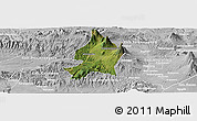 Satellite Panoramic Map of Kab. Wonosobo, lighten, desaturated
