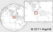 Blank Location Map of Kodya. Pekalongan, highlighted parent region, within the entire country