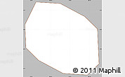 Gray Simple Map of Kodya. Pekalongan, cropped outside