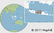Savanna Style Location Map of Kodya. Semarang, highlighted country, highlighted parent region