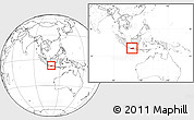 Blank Location Map of Central Java, highlighted country, within the entire country
