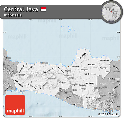 Gray Map of Central Java