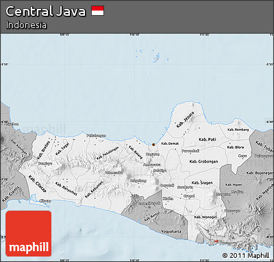 Gray Map of Central Java