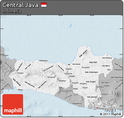 Gray Map of Central Java