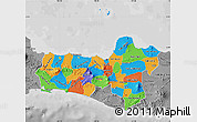 Political Map of Central Java, desaturated