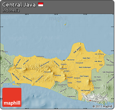 Savanna Style Map of Central Java