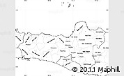 Blank Simple Map of Central Java