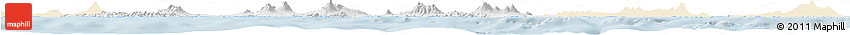 Classic Style Horizon Map of East Java, single color outside
