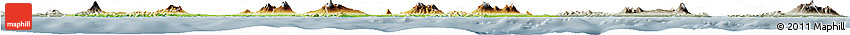 Physical Horizon Map of East Java, semi-desaturated