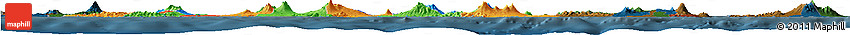 Political Horizon Map of East Java, darken
