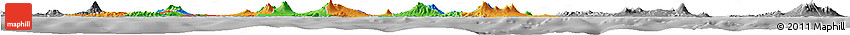 Political Horizon Map of East Java, desaturated