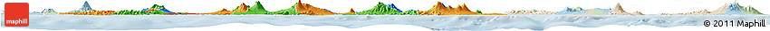 Political Horizon Map of East Java, lighten