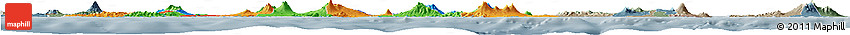 Political Horizon Map of East Java, semi-desaturated
