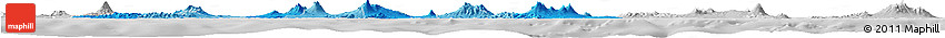 Political Shades Horizon Map of East Java, lighten, desaturated