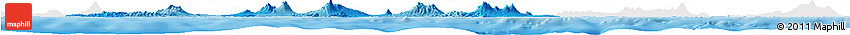 Political Shades Horizon Map of East Java, single color outside