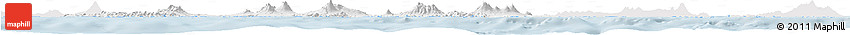 Silver Style Horizon Map of East Java, single color outside