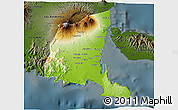 Physical 3D Map of Kab. Banyuwangi, darken