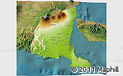 Physical 3D Map of Kab. Banyuwangi, satellite outside