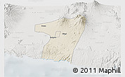 Shaded Relief 3D Map of Kab. Blitar, lighten, semi-desaturated