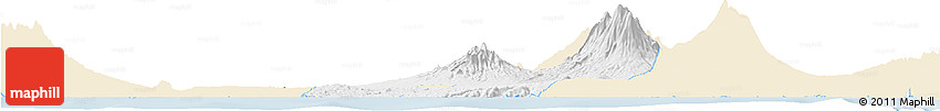 Classic Style Horizon Map of Kab. Blitar, single color outside