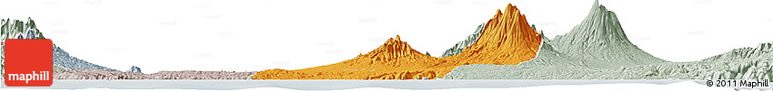 Political Horizon Map of Kab. Blitar, lighten, semi-desaturated
